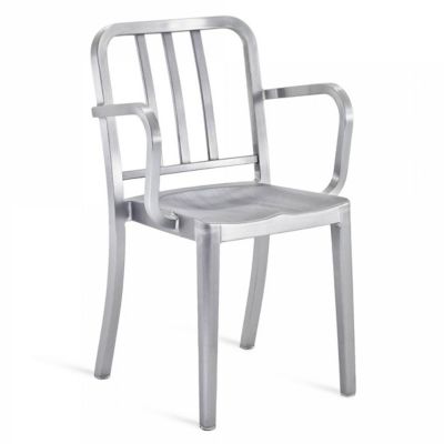 R355011 Emeco Heritage Armchair - Color: Silver - HER A sku R355011