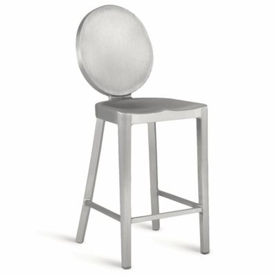 R355025 Emeco Kong Stool - Color: Silver - Size: Counter H sku R355025