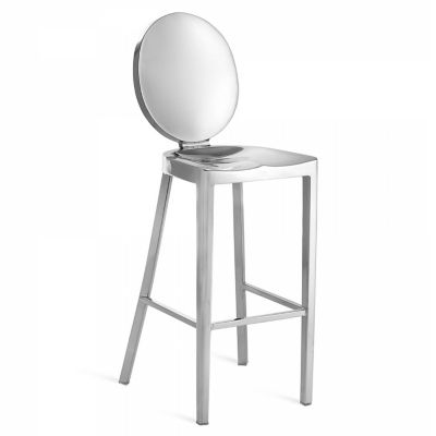 R356858 Emeco Kong Stool - Color: Silver - Size: Bar Heigh sku R356858