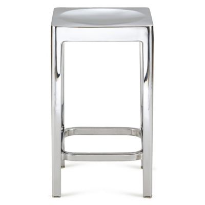 Emeco Stool - Color: Silver - Size: Counter - STOL 24P