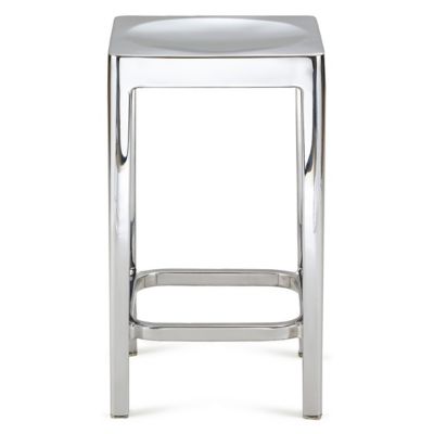 Emeco Stool - Color: Silver - Size: Counter - STOL 24P