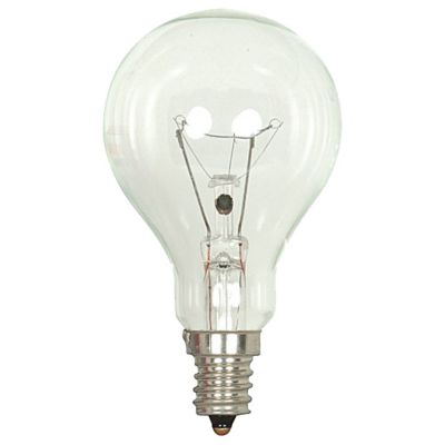 40W 130V A15 E12 Clear Bulb by Satco Lighting S4160