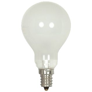 40W 130V A15 E12 Frosted Bulb by Satco Lighting S4161