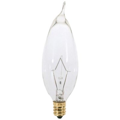 75W 120V C95 E12 Clear Bulb by Satco Lighting S4988