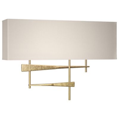 Hubbardton Forge Cavaletti Wall Sconce - Color: Beige - Size: 2 light - 207