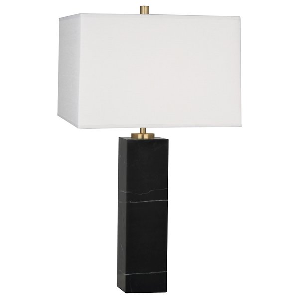 Robert Abbey Canaan Rectangular Table Lamp - Color: Black - Size: 1 light -