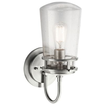 Kichler Lyndon Outdoor Wall Sconce - Color: Silver - Size: Large - 49445BA