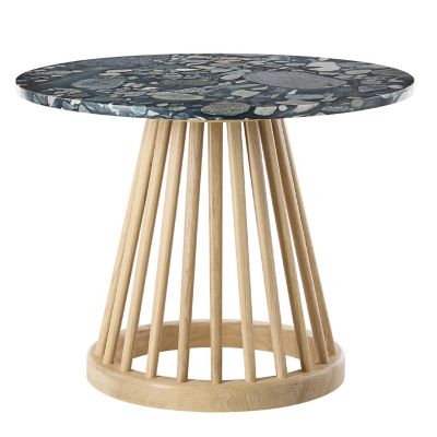 Tom Dixon Fan Table - Color: Grey - Size: Small - FAB02MT03PE