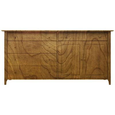 Copeland Furniture Sarah Buffet - 2 Doors and 5 Drawers - Color: Wood tones - 6-SAR-72-43