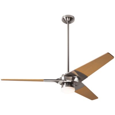 Modern Fan Company Torsion Ceiling Fan - Color: Matte - Blade Color: Maple 