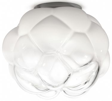 Fabbian Cloudy Flushmount Light - Color: White - Size: Large - F21E02 A 71