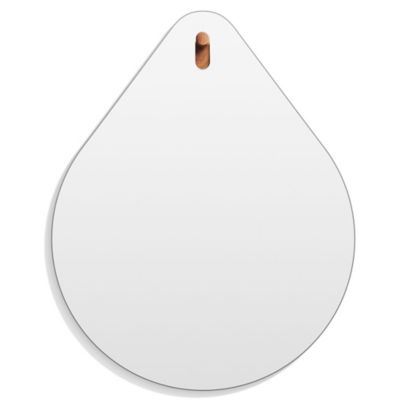 Blu Dot Hang 1 Drop Mirror - Color: Wood tones - Size: Small - MR1-HGDROP-X