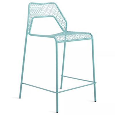 Blu Dot Hot Mesh Counterstool - Color: Turquoise - HM1-CTRSTL-AQ
