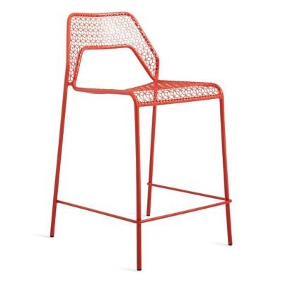 Blu Dot Hot Mesh Stool - Color: Red - Size: Counter - HM1-CTRSTL-RD