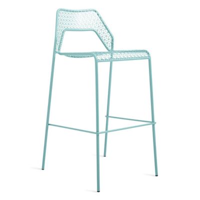 Blu Dot Hot Mesh Stool - Color: Blue - Size: Bar - HM1-BARSTL-AQ