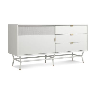 R442246 Blu Dot Dang 1 Door/3 Drawer Console - Color: Whit sku R442246