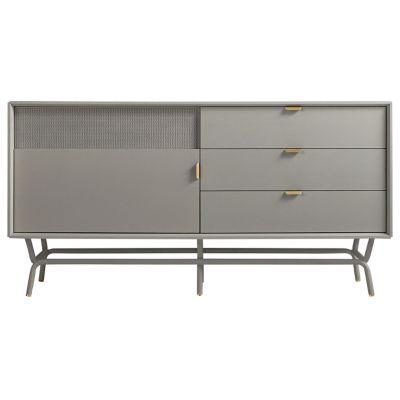 R442245 Blu Dot Dang 1 Door/3 Drawer Console - Color: Grey sku R442245