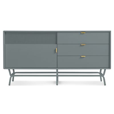 Blu Dot Dang 1 Door/3 Drawer Console - Color: Blue - DA1-BUFFET-MR