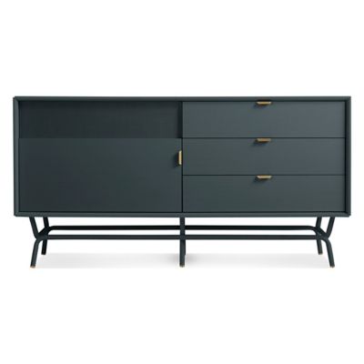 BDT2338253 Blu Dot Dang 1 Door/3 Drawer Console - Color: Gree sku BDT2338253