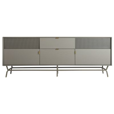 Blu Dot Dang 2 Door/2 Drawer Console - Color: Grey - DA1-LGMEDA-GY