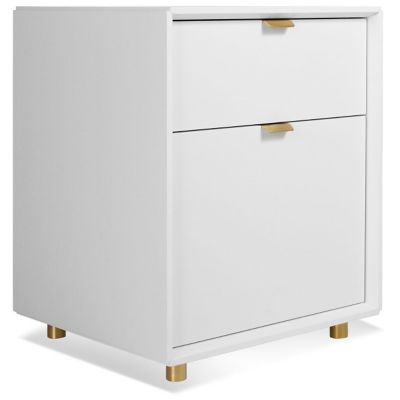 R442250 Blu Dot Dang File Pedestal - Color: White - DA1-FI sku R442250