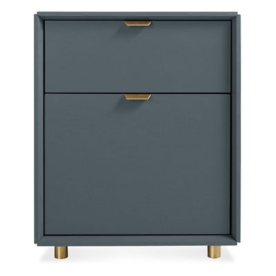 Blu Dot Dang File Pedestal - Color: Blue - DA1-FILPED-MR