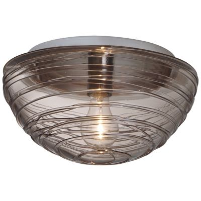 Besa Lighting Wave Flushmount Light - Color: Clear - Size: Small - 906202C