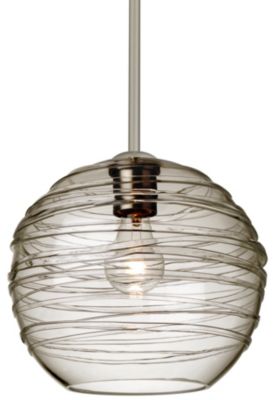 Besa Lighting Wave 10 Pendant Light - Color: Grey - Size: 1 light - 1KX-462