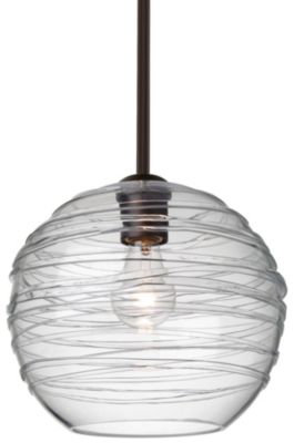 Besa Lighting Wave 10 Pendant Light - Color: Clear - Size: 1 light - 1KX-46