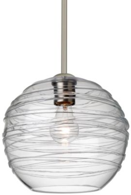 Besa Lighting Wave 10 Pendant Light - Color: Clear - Size: 1 light - 1KX-46