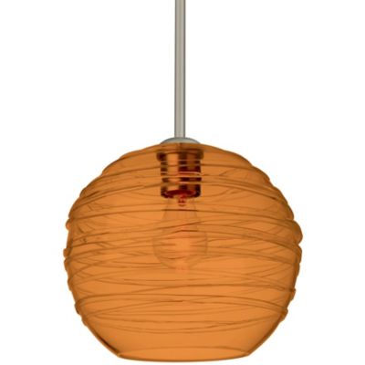 Besa Lighting Wave 10 Pendant Light - Color: Amber - Size: 1 light - 1KX-46