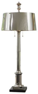 Global Views Library Table Lamp - Color: Nickel - Size: 2 light - 9.92229