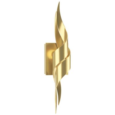 Hubbardton Forge Flux Wall Sconce - Color: Brass - Size: 1 light - 206101-1