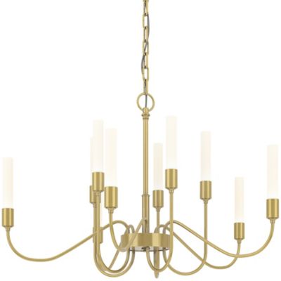 Hubbardton Forge Lisse Chandelier - Color: Brass - Size: 10 light - 106030-