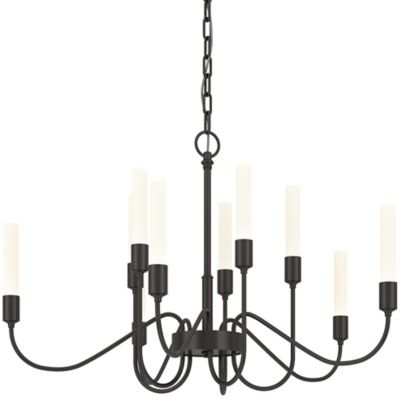 Hubbardton Forge Lisse Chandelier - Color: Bronze - Size: 10 light - 106030