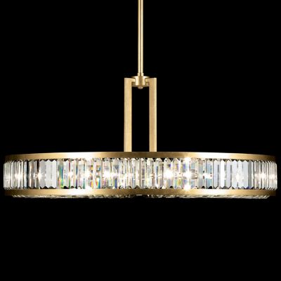 Fine Art Handcrafted Lighting Crystal Enchantment Drum Pendant Light - Color: Clear - Size: Medium - 812040-2ST