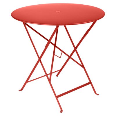 Fermob Bistro Round Folding Table - Color: Orange - Size: 30 - 023345