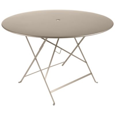 FRM1964617 Fermob Bistro Round Folding Table - Color: Brown - sku FRM1964617