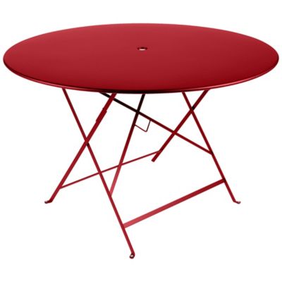 Fermob Bistro Round Folding Table - Color: Red - Size: 46 - 023767