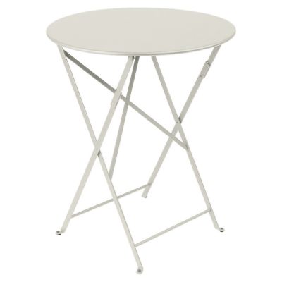 Fermob Bistro Round Folding Table - Color: Grey - Size: 24 - 0245A5