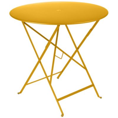 Fermob Bistro Round Folding Table - Color: Yellow - Size: 30 - 0233C6