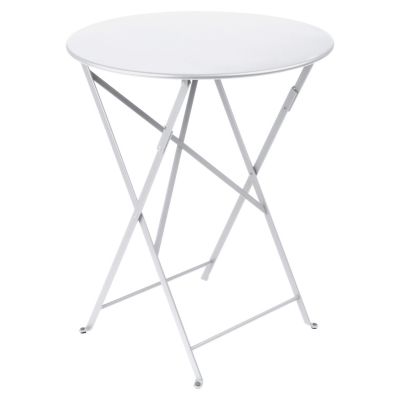 Fermob Bistro Round Folding Table - Color: White - Size: 24 - 024501