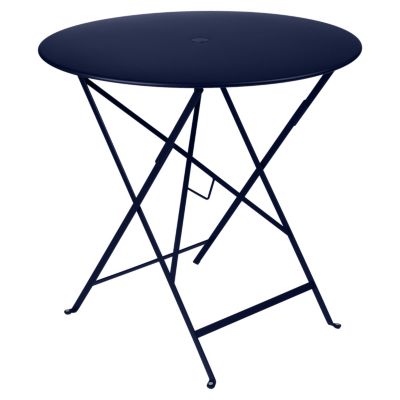 Fermob Bistro Round Folding Table - Color: Blue - Size: 30 - 023392