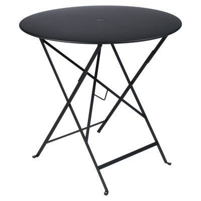 Fermob Bistro Round Folding Table - Color: Black - Size: 30 - 023342