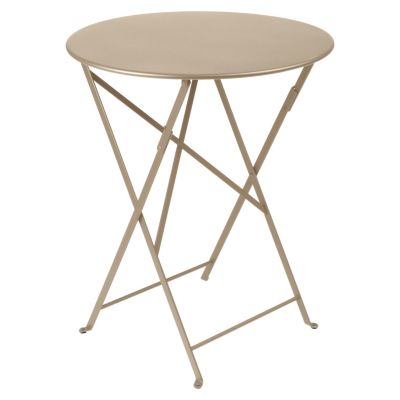 Fermob Bistro Round Folding Table - Color: Brown - Size: 24 - 024514