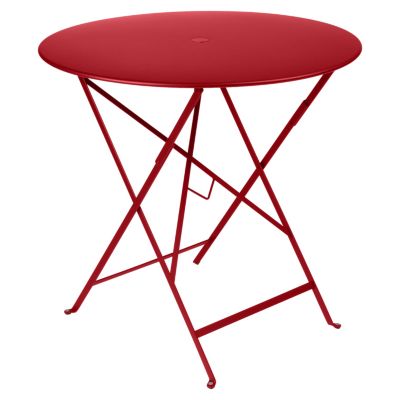 Fermob Bistro Round Folding Table - Color: Red - Size: 30 - 023367