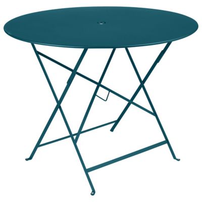 Fermob Bistro Round Folding Table - Color: Blue - Size: 38 - 023521