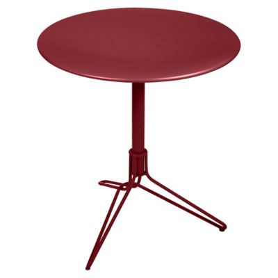 Fermob Flower Pedestal Table - Color: Red - 711043