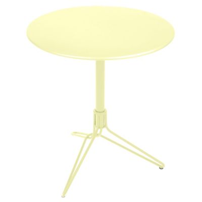 FRM2551440 Fermob Flower Pedestal Table - Color: Yellow - 711 sku FRM2551440