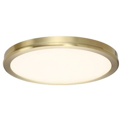 dweLED Geos LED Flushmount Light - Color: Brass - Size: 10 - FM-4610-27-